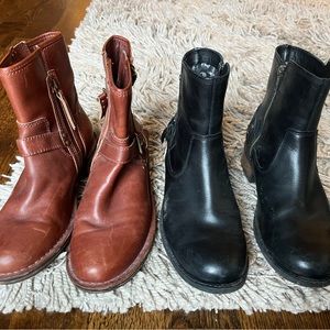 UGG Fabrizia Buckle Brown & Black Boots